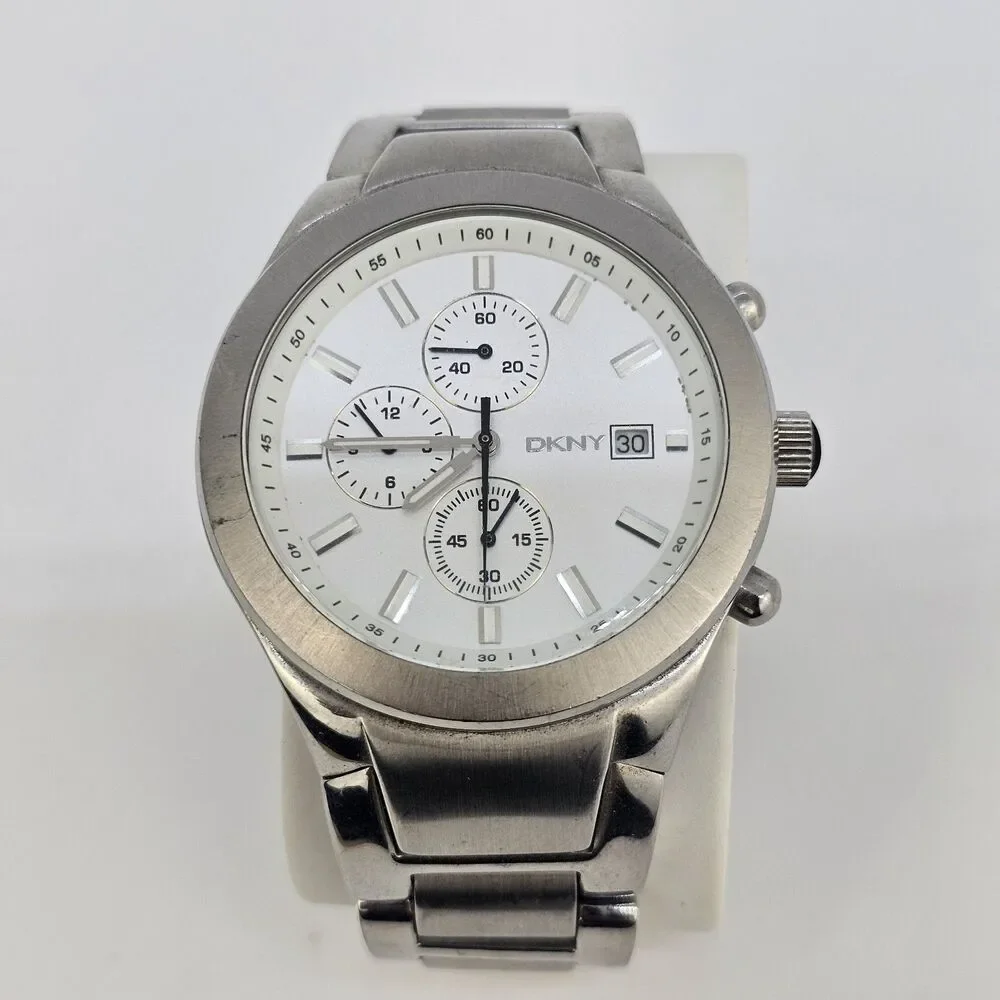 DKNY Men's Watch 38MM Gray Dial Date Gray Bracelet‎ Band 6
